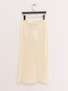SWAYING 25 Spring/Summer Double-Sided Straight Long Skirt SW-SW25SS3B05C1-MIBAI Beige